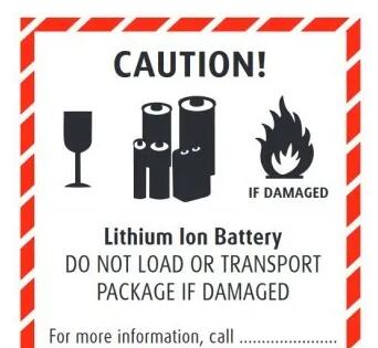 鋰<a href='http://m.funfactsoflife.com' title='電池運(yùn)輸' >電池運(yùn)輸</a>包裝標(biāo)簽